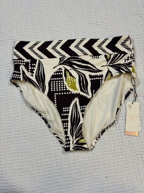 CAlia Hi Rise Bikini Bottom, size XL, NWT